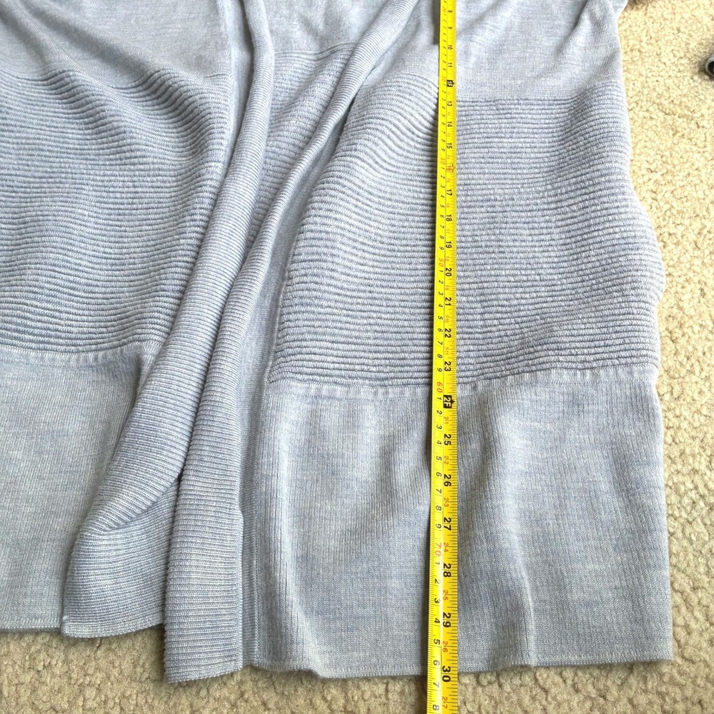 Lululemon Merino Wool Sit in Lotus Wrap Cardigan Sweater Heathered Starlight 8 - Picture 8 of 9